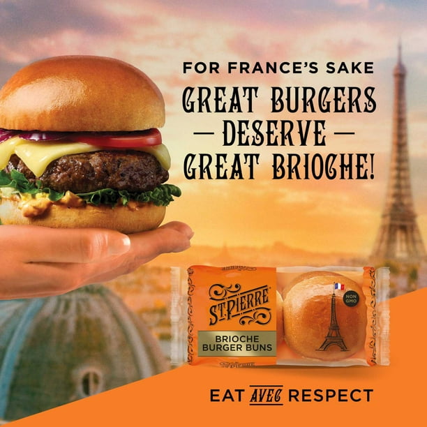 St. Pierre 4 Brioche Burger Bun 250 G Online At Best Price | Lulu Bahrain