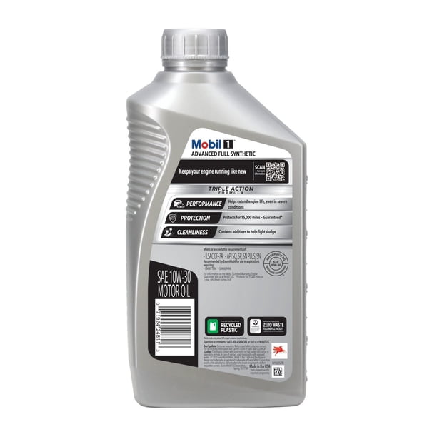 Mobil 1 10W-30 Motor Oil 6-pack, 1 quart bottles - Samsclub.com