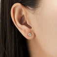 thumbnail image 3 of 1.00 CT. T.W. Round Diamond Studs in 18K Gold, 3 of 4