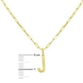 thumbnail image 4 of Initial Paperclip Chain Pendant Necklace in 14K Gold, 4 of 5