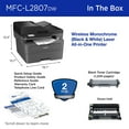 thumbnail image 6 of Brother MFC-2807DW Wireless Compact Monochrome AIO All-in-One Laser Printer + 500 Pages of Toner, 6 of 9