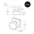 thumbnail image 4 of Explore Hardware Gold/Crystal Florence Collection Door Handle, 2 Pack, 4 of 4