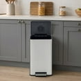 thumbnail image 2 of Simpli-Magic Infinity Edge 50 Liter / 13.2 Gallon Rectangular Step Trash Can, Hands-Free Soft-Close Lid, Premium Fingerprint-Resistant Finish for Kitchen and Recycling, Choose Color, 2 of 6