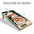 thumbnail image 5 of YouTheFan Miami Hurricanes 2'x4' Cornhole Board Set, 5 of 6