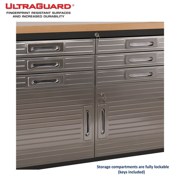 Seville Classics UltraHD 11 Drawer Rolling Workbench, 77