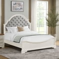 thumbnail image 1 of Society Den Ulysses Youth Upholstered Bed, White, Assorted Sizes, 1 of 9
