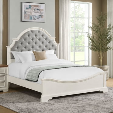 Society Den Ulysses Youth Upholstered Bed, White, Assorted Sizes