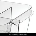 thumbnail image 7 of iDesign Divided Cosmetic Bin, 10.4" W x 7.1" D x 3.6" H, Clear, Set of 2, 7 of 8