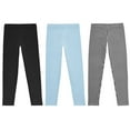 thumbnail image 2 of Member's Mark Girls 3-Pack Cotton Leggings, 2 of 13