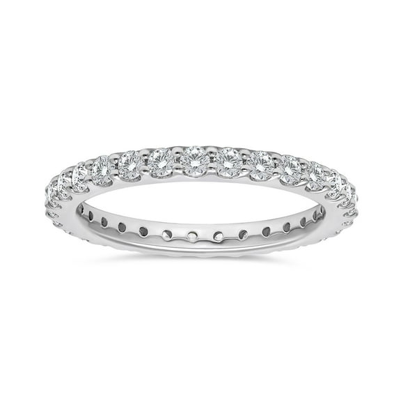 Lab Created Round Cut Diamond Eternity Band
