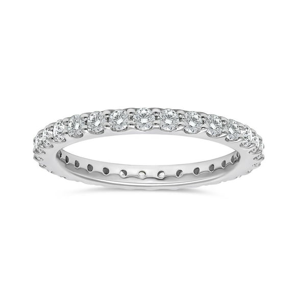 Lab Created Round Cut Diamond Eternity Band