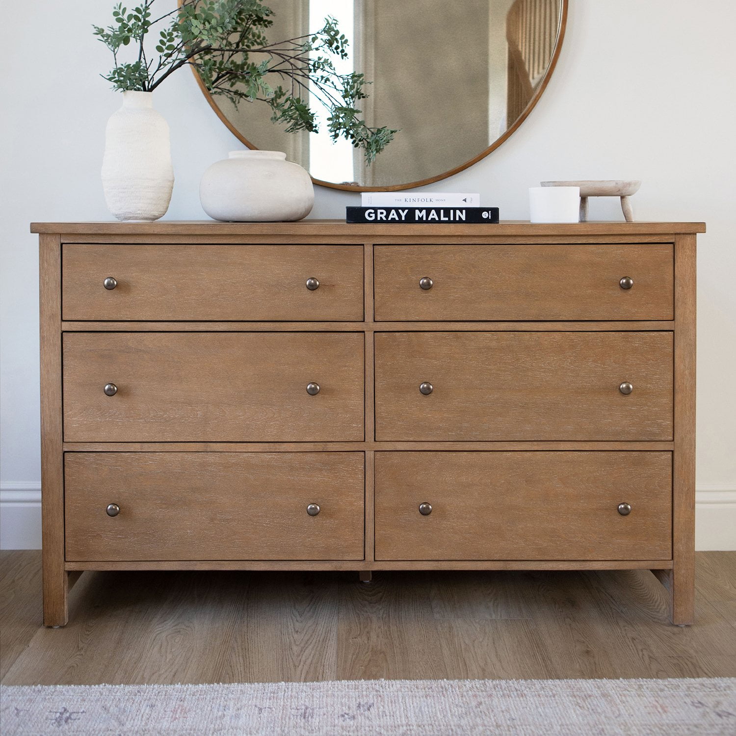 details by Becki Owens 6-Drawer Ren Dresser, Distressed Natural