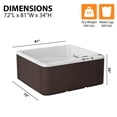 thumbnail image 6 of Lifesmart LS350 Plus 5-Person 28-Jet 110v Plug and Play Spa with Thermal Locking Cover, 6 of 10