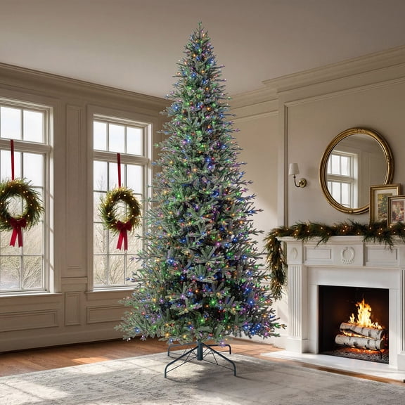 Member's Mark 12' Slim Linden Fir Pre-Lit Christmas Tree