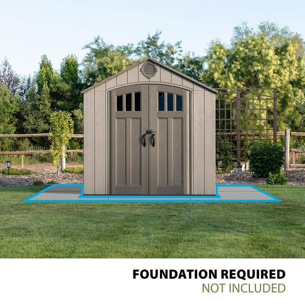 蜜柑　ライトグレーXS Lifetime 8'x 7.5' Outdoor Storage Shed - Samsclub.com