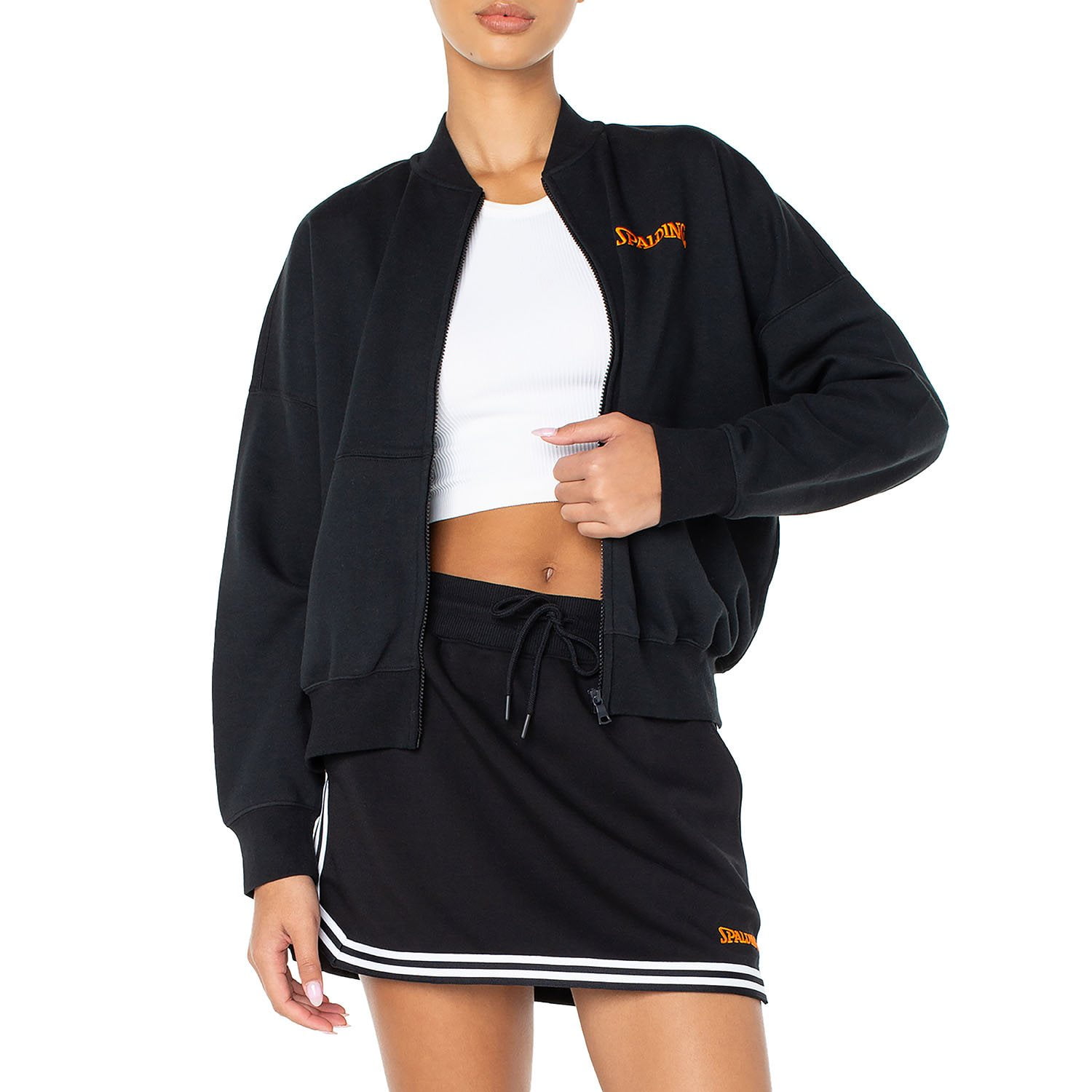 Spalding Women's Fleece Bomber Jacket - Samsclub.com