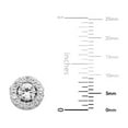 thumbnail image 5 of Lab Created Round Cut Sapphire Necklace in Sterling Silver, 5 of 6
