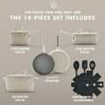 thumbnail image 5 of GreenPan 14-Piece GP5 Hand Anodized Ceramic Nonstick Cookware Set, 5 of 11
