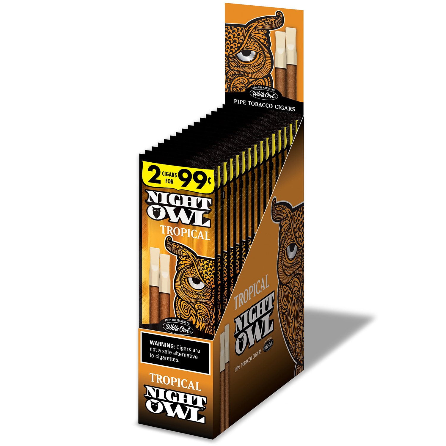 night owl tobacco Night Owl Tropical Cigar Prepriced $0.99, 2 pk., 15 ct