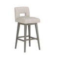 thumbnail image 2 of HH2 Home Upholstered Key Back Wood Adjustable Height Swivel Bar Stool, 2 of 20