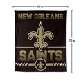 thumbnail image 7 of Logo Brands New Orleans Saints 60"x70" Super Plush Blanket, 7 of 7