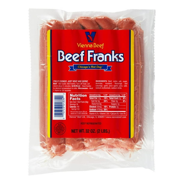 Vienna Beef Fully Cooked Franks