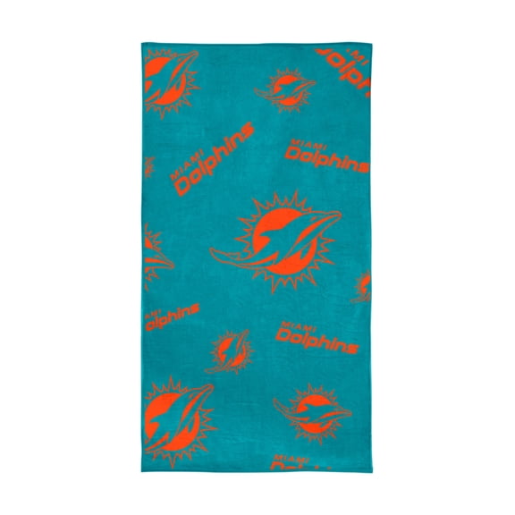 Logo Brands Miami Dolphins 38"x72" Beach Towel