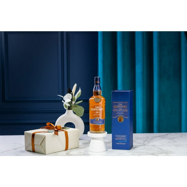 The Glenlivet Single Malt Scotch 18 Year Old Whisky, 750 ml