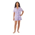 thumbnail image 1 of Member's Mark Women's Americana Notch Collar Short Sleeve and Short Pajama Set, 1 of 11