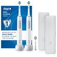 thumbnail image 1 of Oral-B Pro Clean 1500 Rechargeable Electric Toothbrush, White (2 pk.), 1 of 8