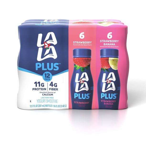 LaLa Plus Drinkable Yogurt, Variety Pack, 7 fl. oz., 12 pk