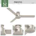 thumbnail image 4 of Hunter 44" & 52" inch Presto Low Profile Ceiling Fan and Wall Control, Assorted Colors, 4 of 16