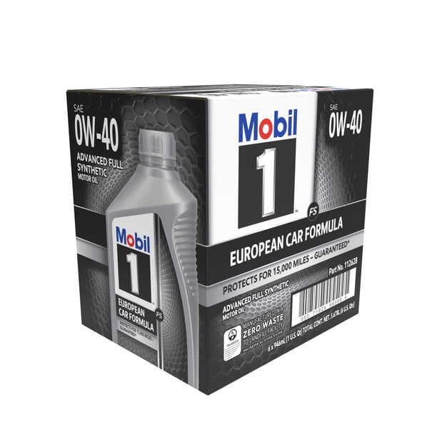 Mobil 1 FS 0W-40 Synthetic Motor Oil 1-quart bottles, 6-pk
