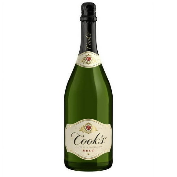 Cook's California Champagne Brut White Sparkling Wine, 1.5 L