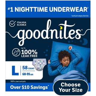 Goodnites Nighttime Bedwetting Underwear for Boys, Sizes Extra Small - Extra Extra Large