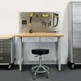 thumbnail image 7 of Seville Classics UltraHD Cushioned Pneumatic Work Stool, 18" W x 26.25" H to 30" H, 7 of 11