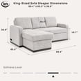 thumbnail image 2 of Serta Hayden Convertible Sectional Sofa, 2 of 10