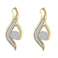 thumbnail image 2 of 0.46 CT. T.W. Diamond Swirl Earrings in 14K Two-Tone Gold, 2 of 5