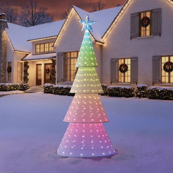 Member's Mark 8' Pre-Lit Color Changing Pop-Up Tree