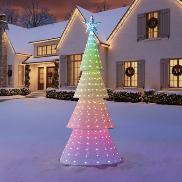 Member's Mark 8' Pre-Lit Color Changing Pop-Up Tree