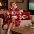 thumbnail image 5 of Pegasus Sports Kansas City Chiefs Wearable Sherpa Throw, 5 of 7