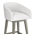 thumbnail image 16 of HH2 Home Upholstered Barrel Back Wood Adjustable Height Swivel Bar Stool, 16 of 19