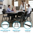 thumbnail image 4 of Lifetime Black 6' Nesting Table. Commercial, 4 of 17
