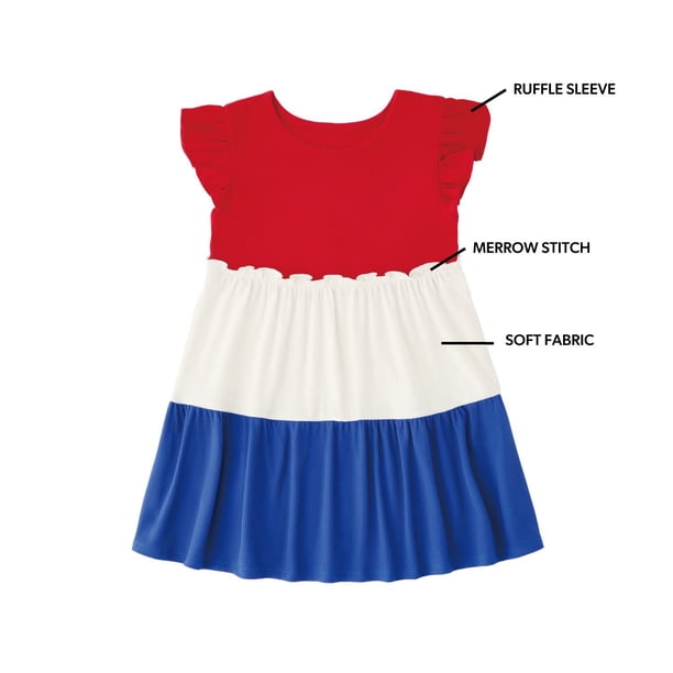 sams club girl dresses Member's Mark 3Pk Play Dress Red 3T:- Red