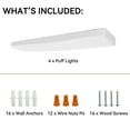 thumbnail image 5 of Cedar Hill 4' LED Flush Mount Puff Light, Choose Your Pack Size, 5 of 9