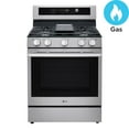 thumbnail image 1 of LG 6.3 cu. ft. Gas Single Oven Free-Standing Range with New Handle and PrintProof® Stainless Steel, 1 of 8