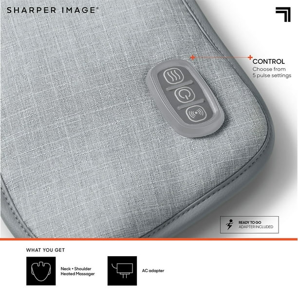 Sharper Image Heated Neck and Shoulder Massager Wrap