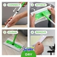 thumbnail image 4 of Swiffer Sweeper Dry + Wet Sweeping Kit 1 Sweeper, 14 Dry Cloths, 6 Wet Cloths, 4 of 7