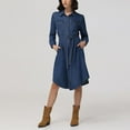 thumbnail image 5 of Frye Women's Denim Midi Button Front Dress, 5 of 5