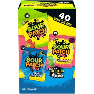 SOUR PATCH KIDS Soft & Chewy Candy, Snack Packs, .97 oz., 40 pk.